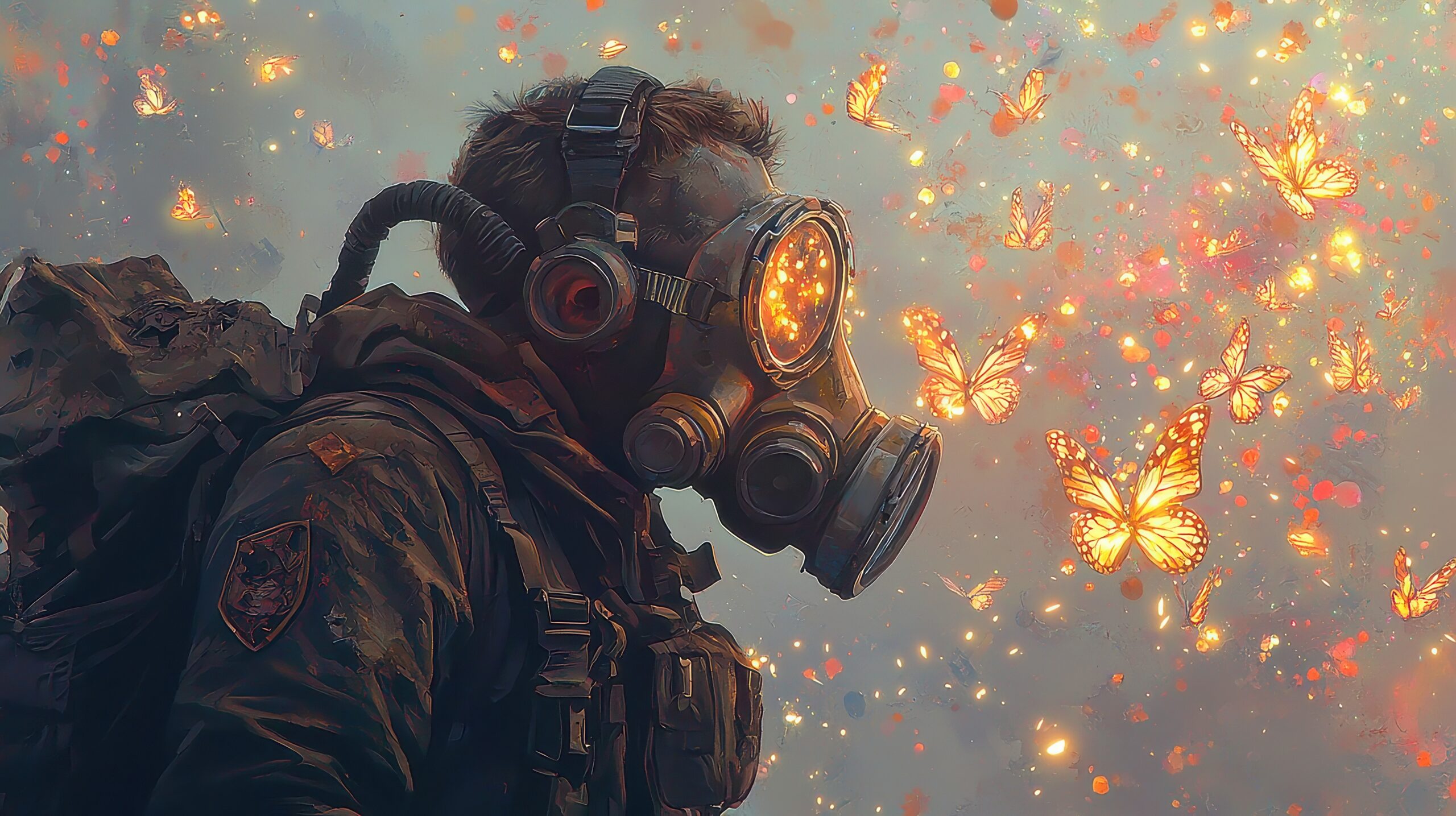 Dystopia with utopian butterflies